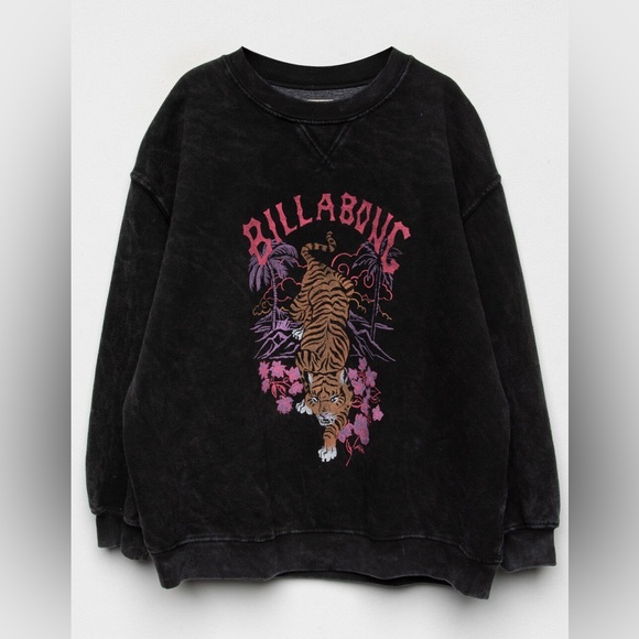 BILLABONG Tiger Tim Girls Crewneck Sweatshirt - Picture 2 of 10